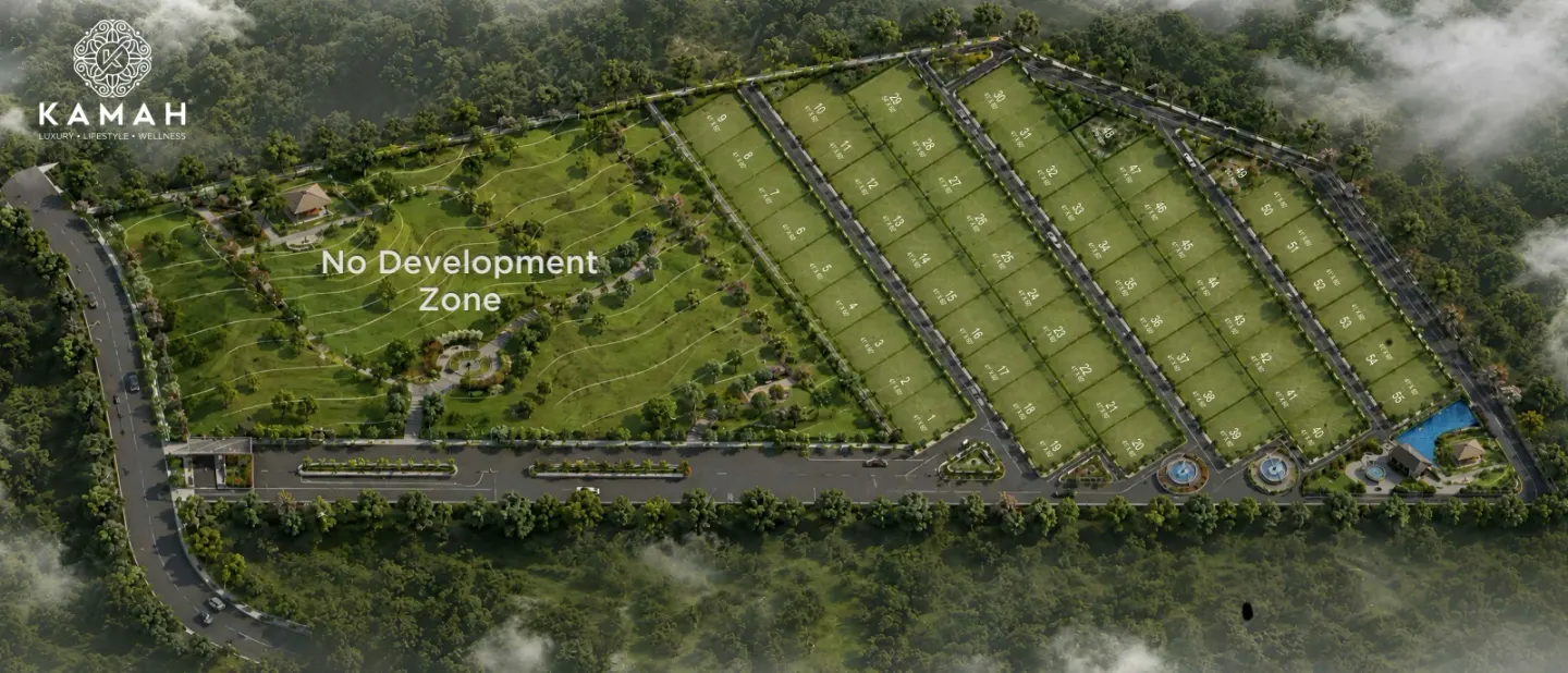 KAMAH Wellness Plots, Paliem — masterplan illustration