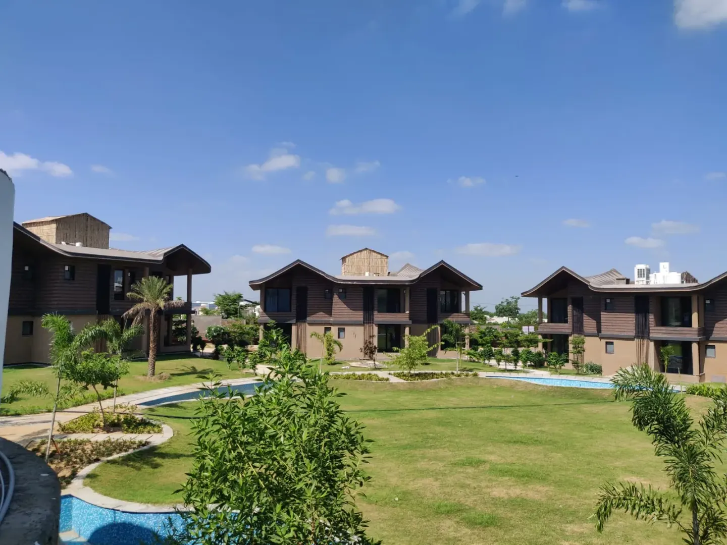 Regenta Resort & Spa Pushkar — villa court and lawn (site photograph, undated)
