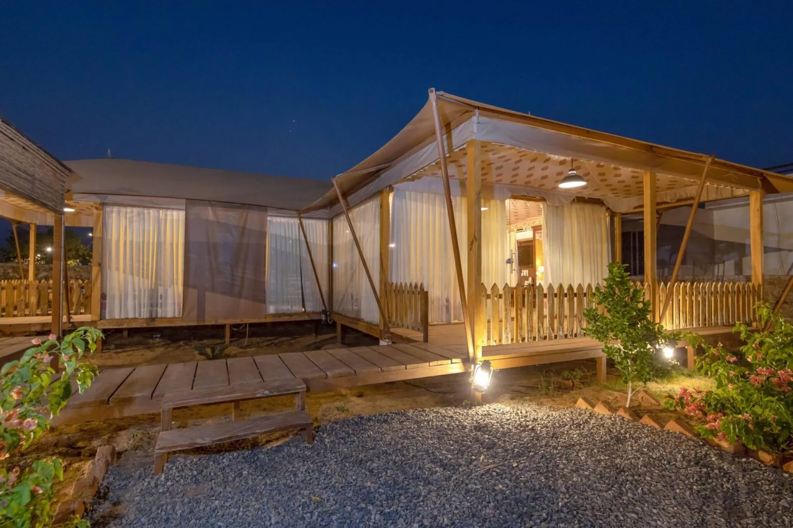 Regenta Resort & Spa Pushkar — luxury tented suites at dusk